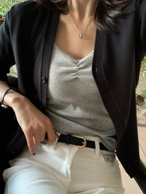 Nitz Pudding V-neck Cardigan / 10 colors
