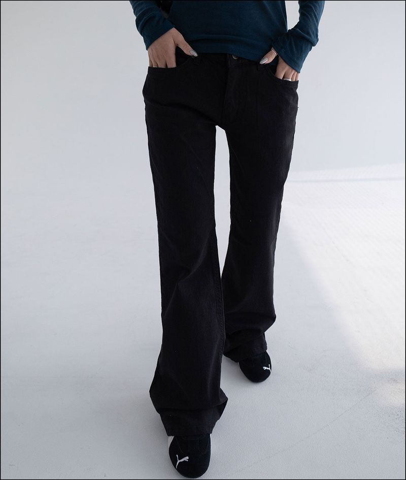 Nine low rise cotton pants
