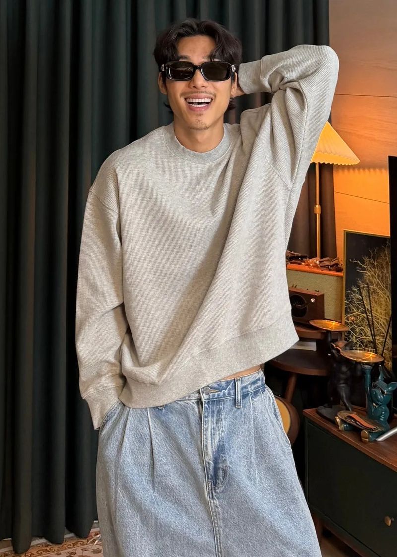 virstyle（ビルスタイル）の「[ VIR Style Original ] INKKI Thermal Waffle Sweatshirt 3COLOR（Tops）」