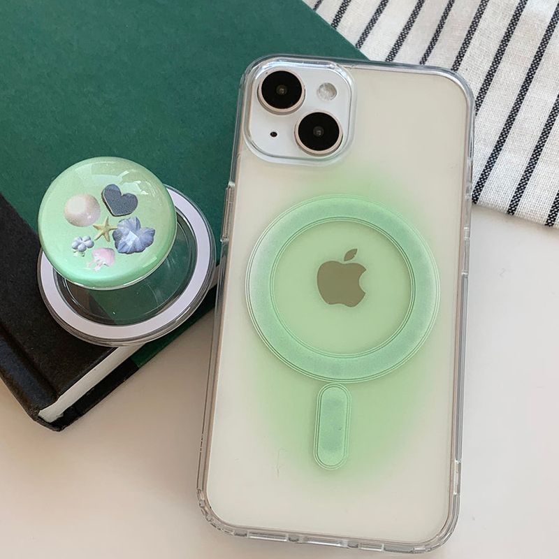 Ocean Green Gradation Magsafe Phone Case Bead Tok Set