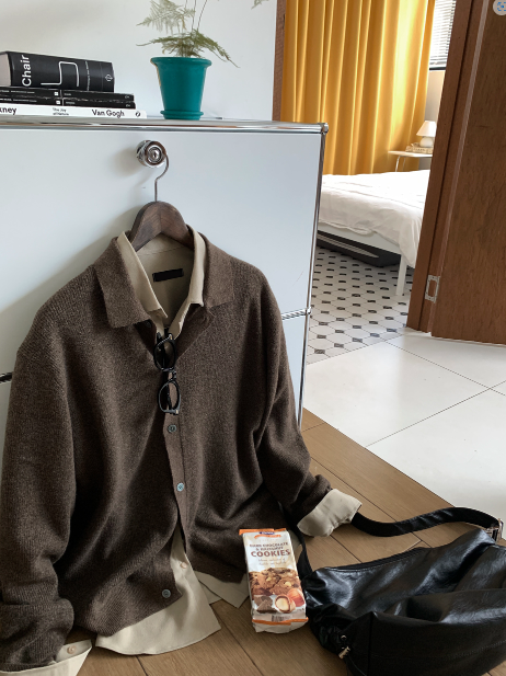  Square Pocket Overfit Corduroy Shirt
