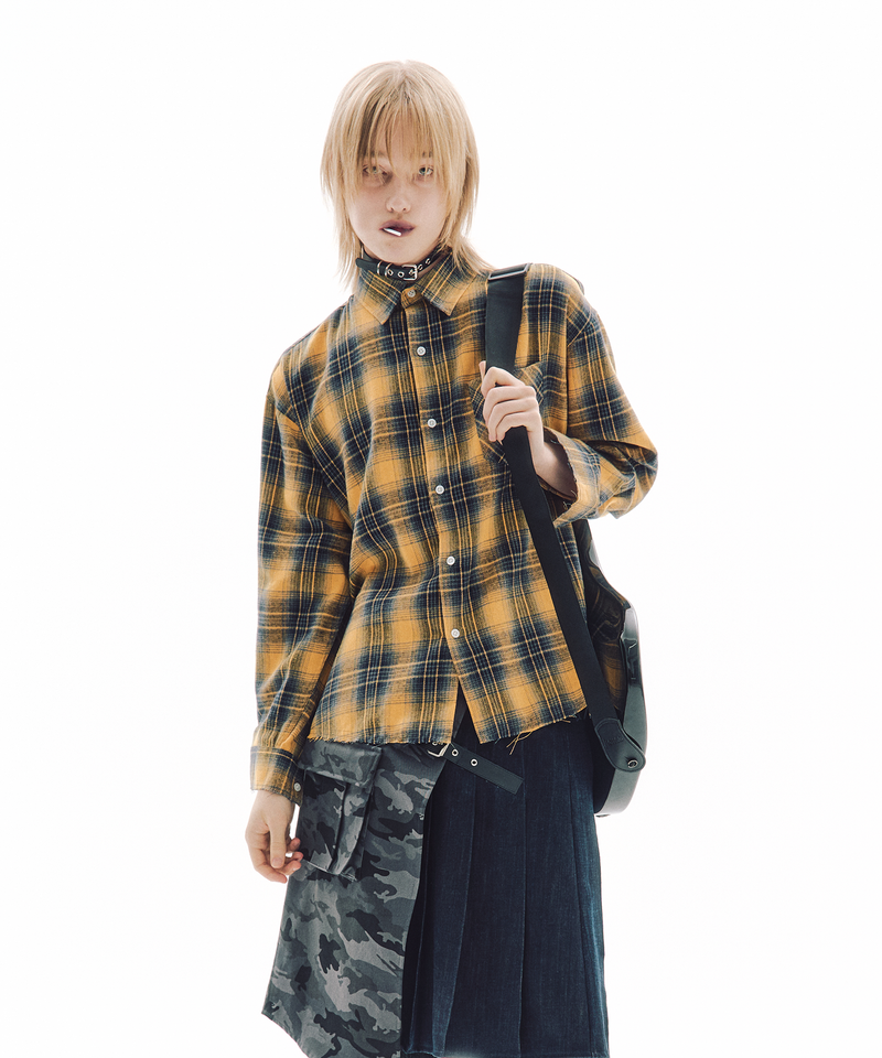 TRIP SHOP（トリップショップ）の「SHATTERED CHECK SHIRT（Tops）」