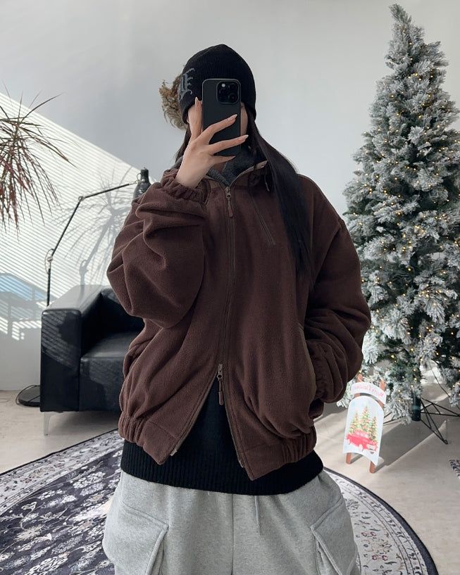 SATIIIZ（サティーズ）の「Differ Utility Fleece Jacket（Jackets/Outerwear）」