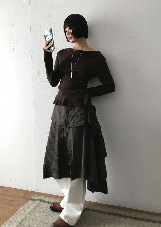 BUTTON PLAY PANEL SKIRT