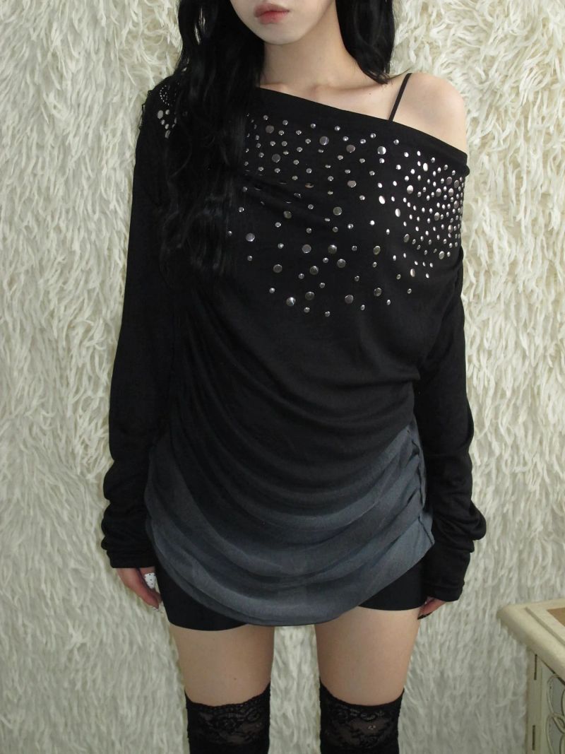 Vintage Stud Drape T