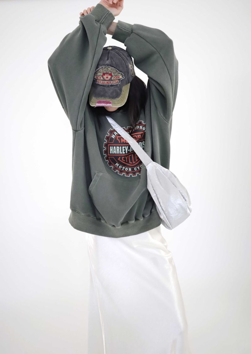 (UNISEX)ChillBlock Oversize hoodie(2colors)
