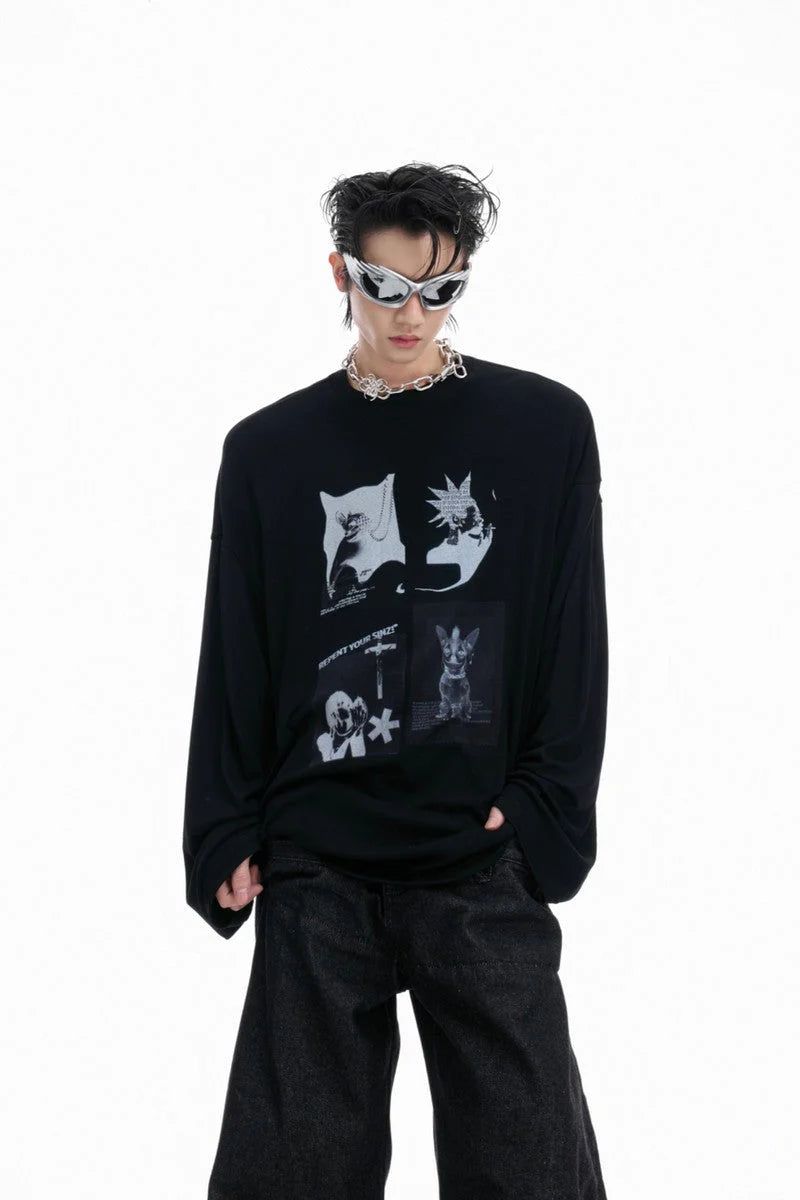 Art Print Long Sleeve Tee