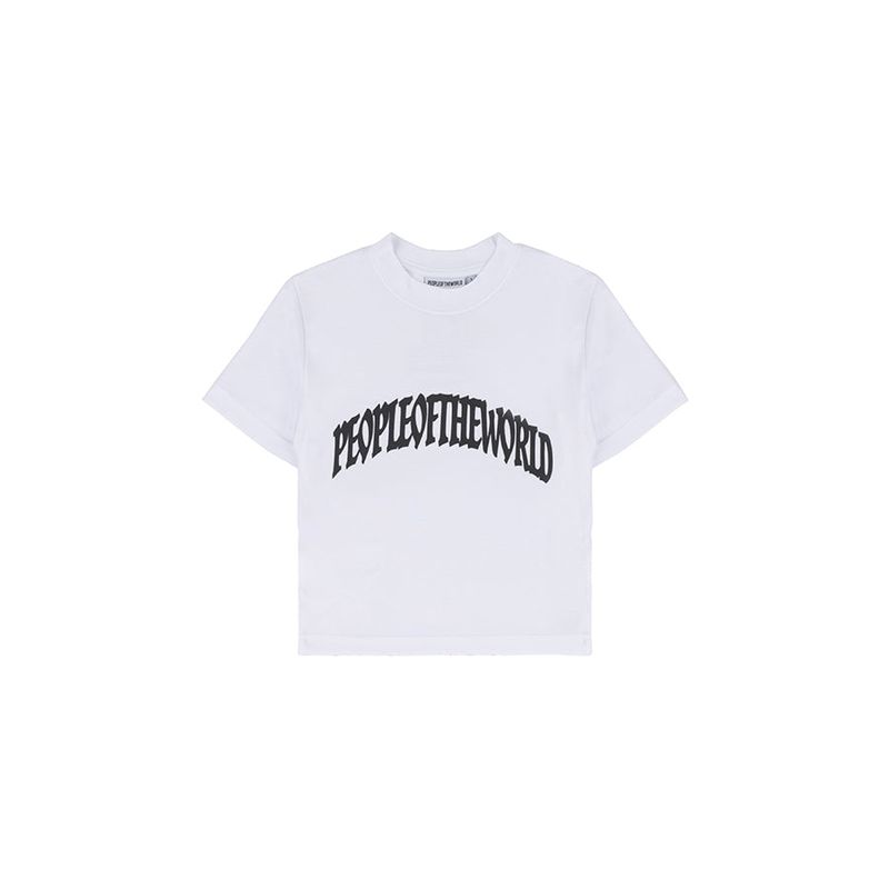 Cropped Archie Logo T-shirt (WHITE)