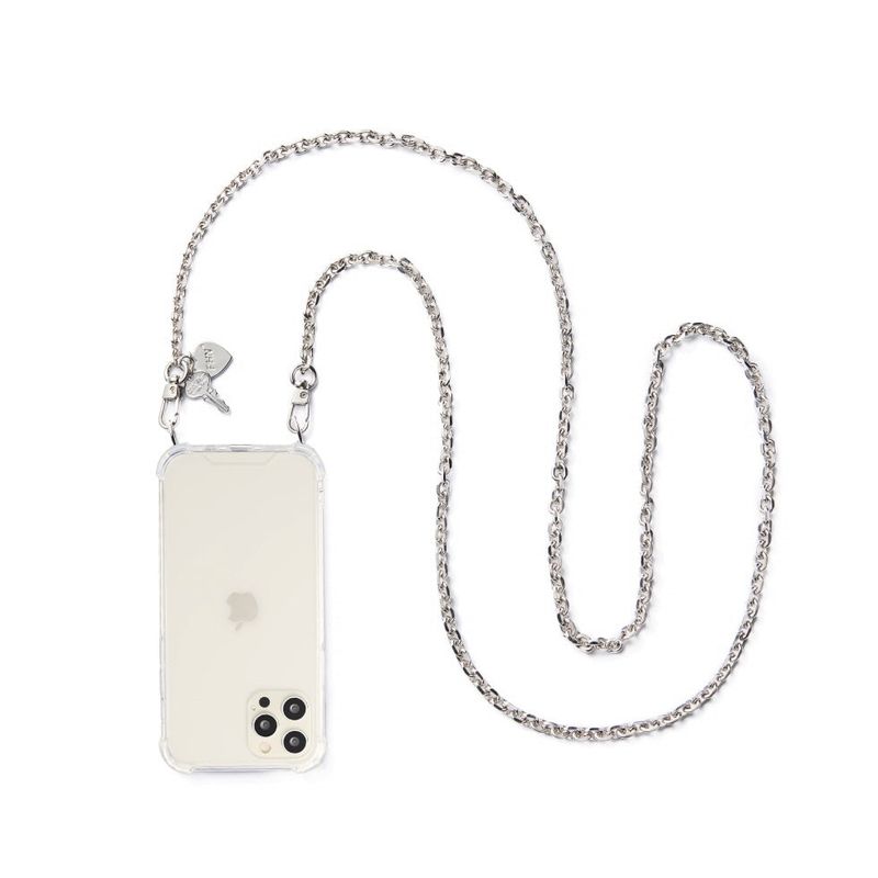 486 SILVER CHAIN PHONE CASE (CROSS)