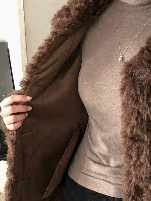 #Beautiful Fur Middle Jacket (4color)