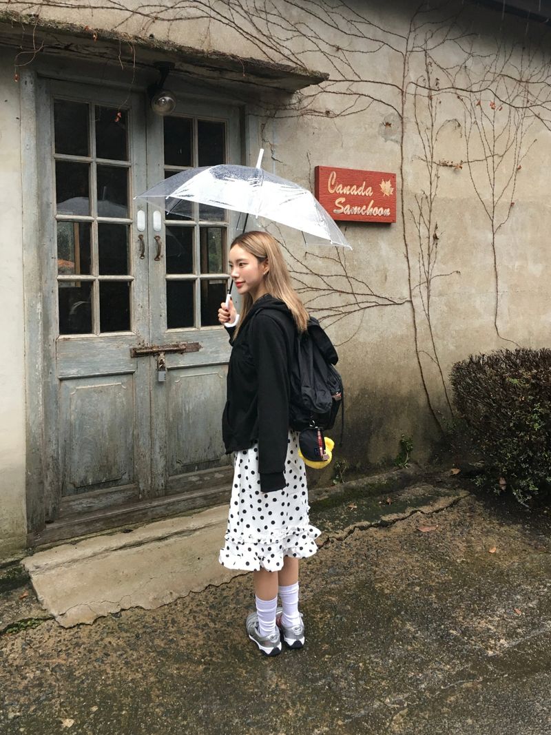 Popo Dot Frill Skirt (2c)