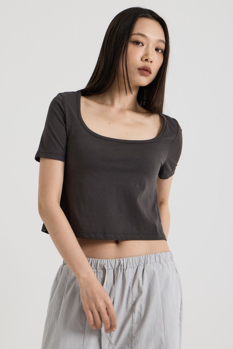 Reversible T-shirt, Charcoal