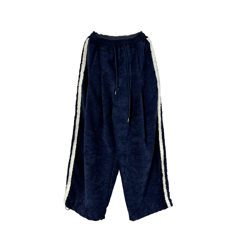 terry four pintuck pants