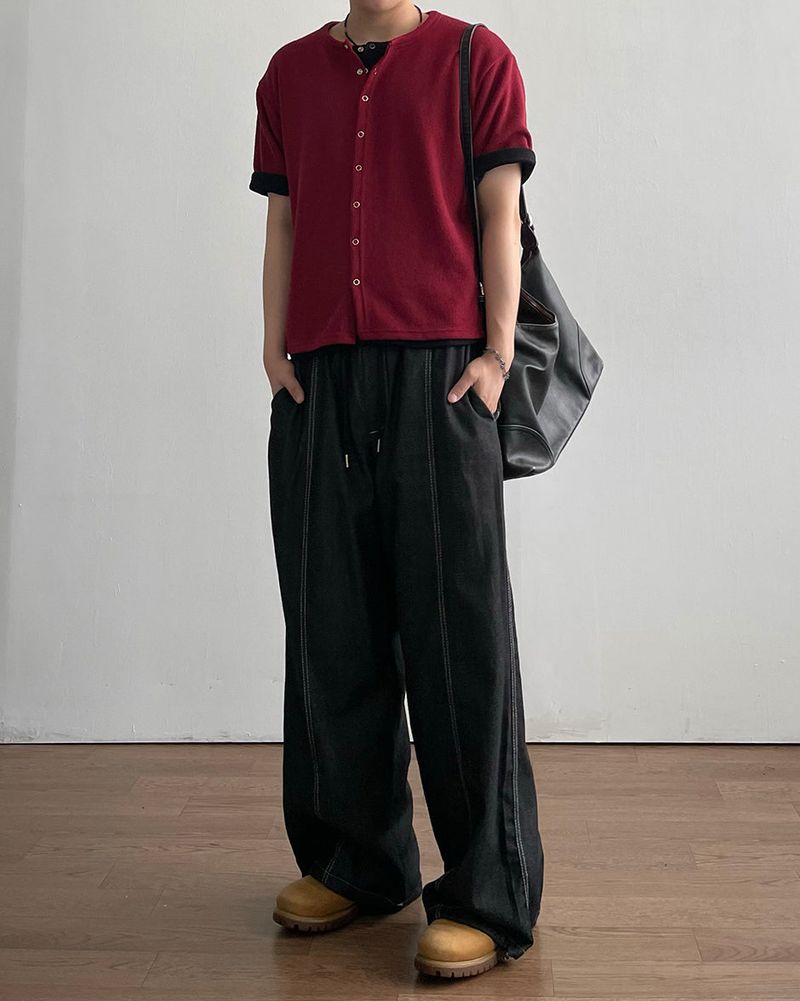 Plac Knit Short Sleeve Cardigan