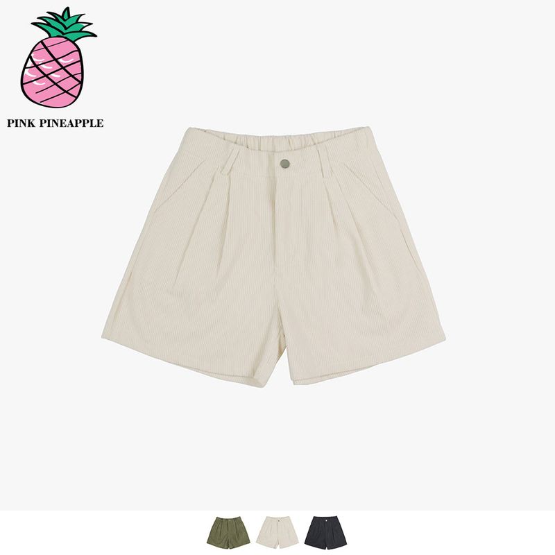 TWO TUCK HALF PANTS