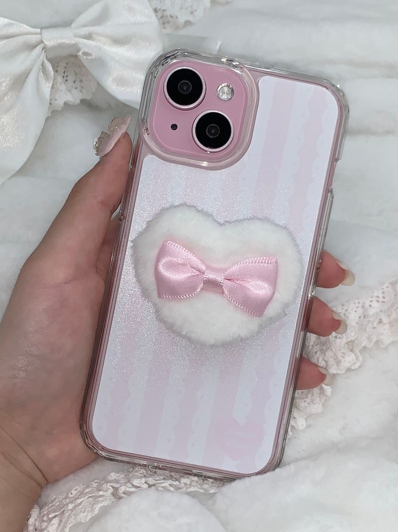 heart puff phone grip - normal