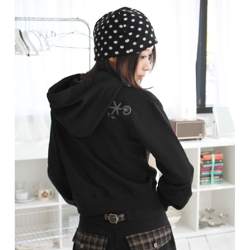 Radio Pacific（ラジオパシフィック）の「[MADE] 03' Semi crop button hoodie（Tops）」