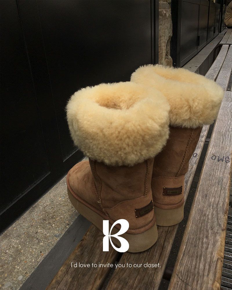 [ORIGINAL] After Platform Long Mouton Boots