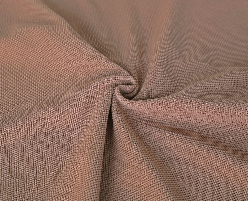 BUTTON UP HALF SLEEVE PIQUE CARDIGAN BROWN