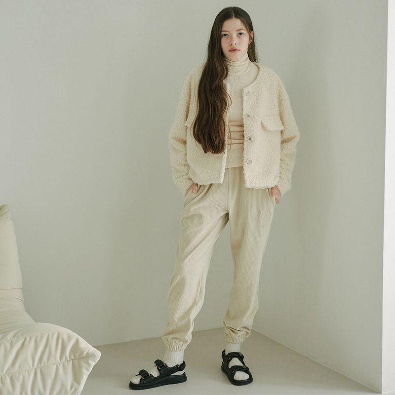 TMO BY 13MONTH(ティーエムオーバイサーティーンマンス)の「CORDUROY JOGGER PANTS (IVORY)(Pants)」