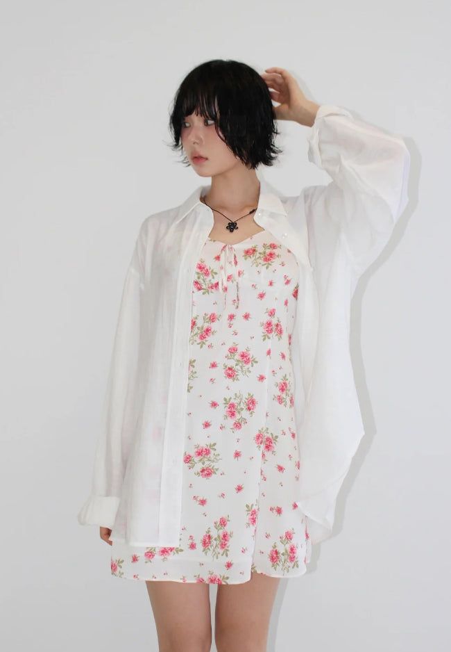 AAKE（アケ）の「LINEN OVER SLUB SHIRT（Tops）」