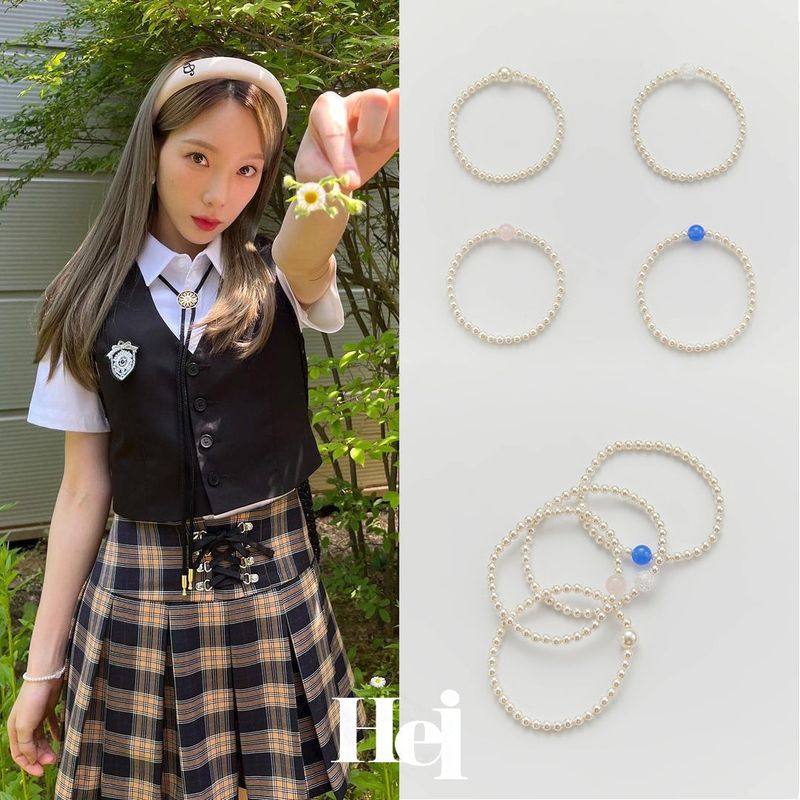 Hei（ヘイ）の「color swarovski pearl bracelet（Accessories）」