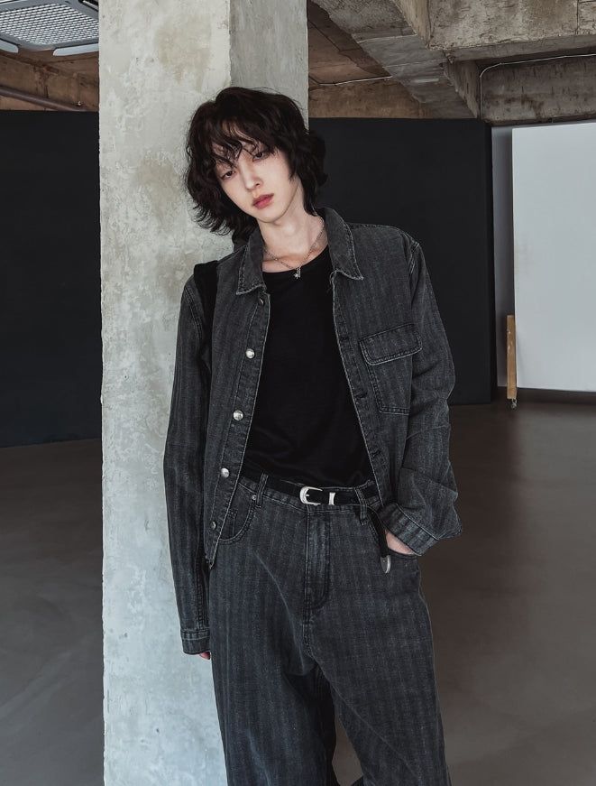 Rockins ST Crop Denim Jacket
