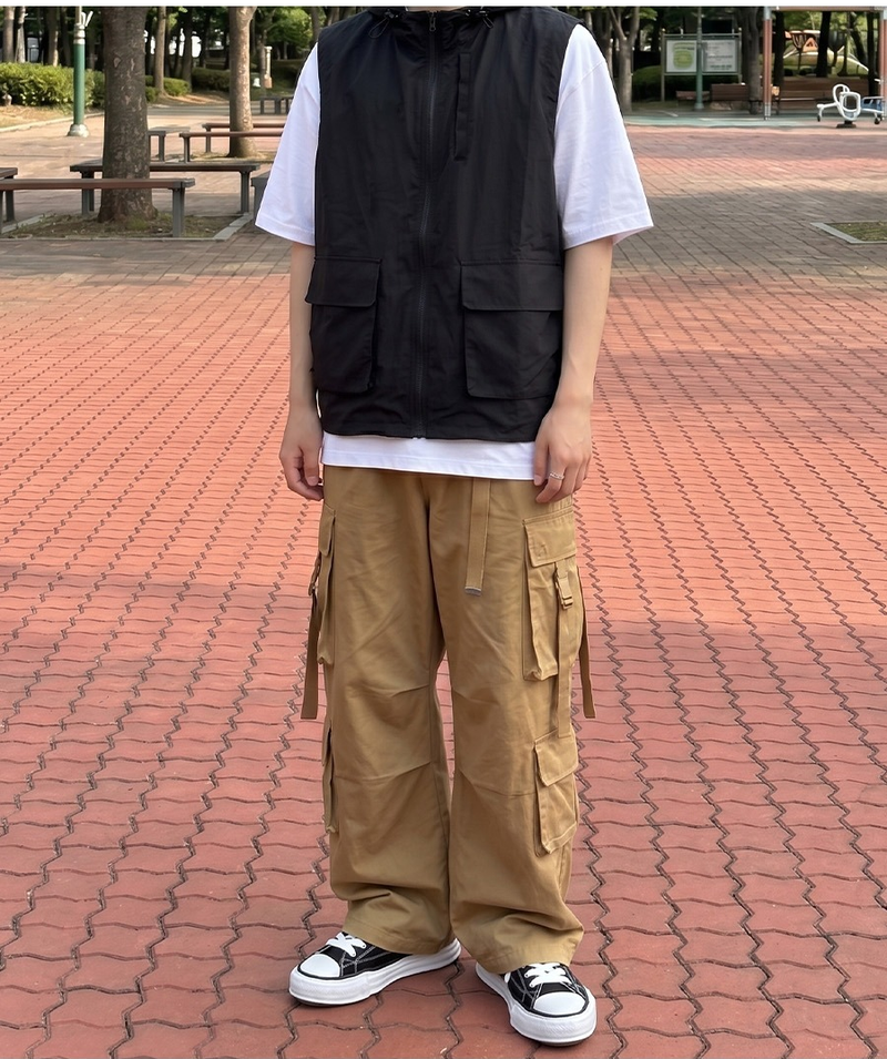 Cool Care Nylon Windbreaker Vest Black