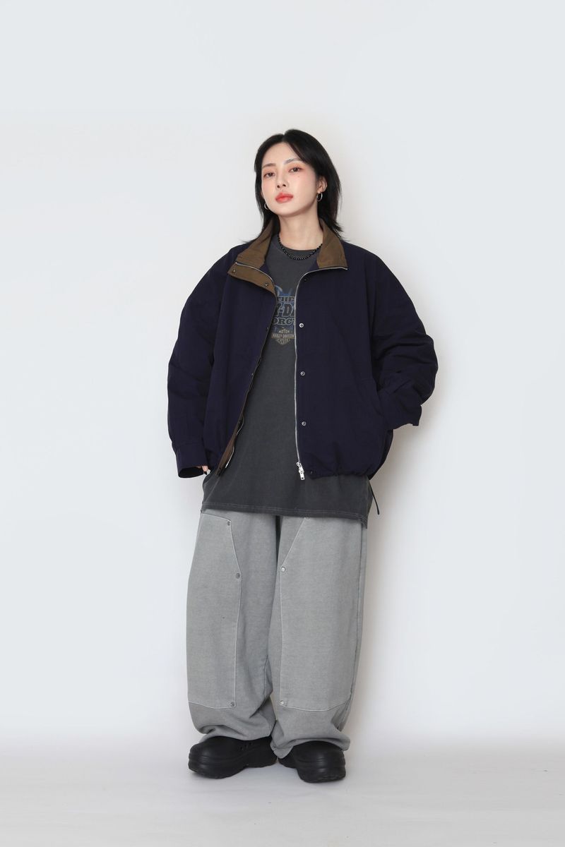 Porter color high neck jacket