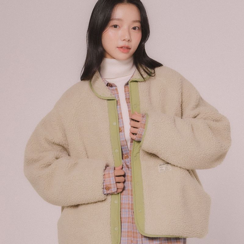 mellotory(メロートリー)の「REVERSIBLE DUMBLE JUMPER (beige)(Jackets/Outerwear)」