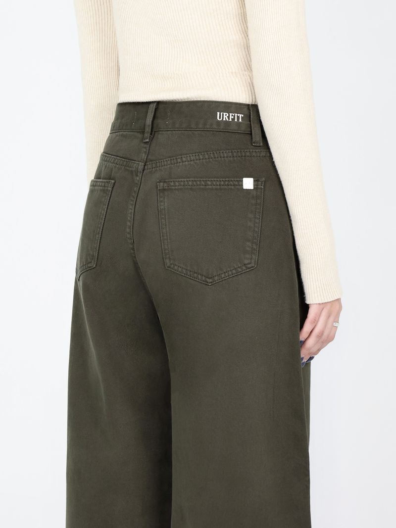 CLOUD FLEECE MEDITERRANEAN OLIVE DYEING CURVED FIT DENIM code 26025