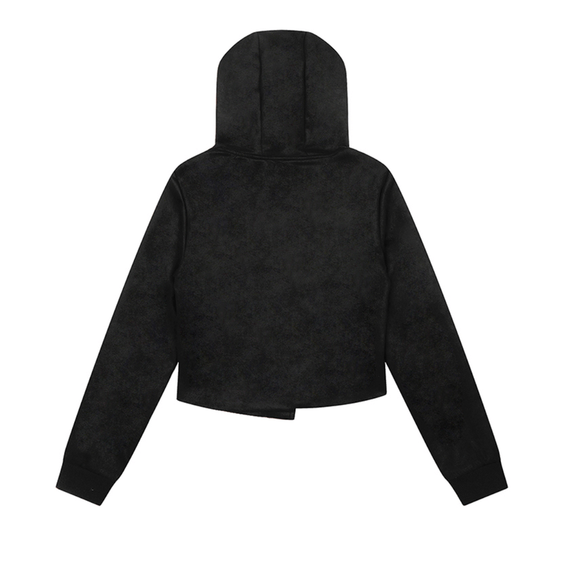 Noir Black Hood Jacket