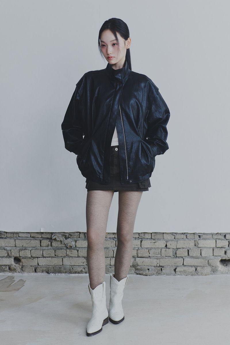 PAIN OR PLEASURE（ペインオアプレジャー）の「THALIA LEATHER JACKET black（Jackets/Outerwear）」