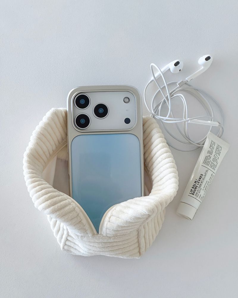 BLUE BLUR Silver Epoxy Case