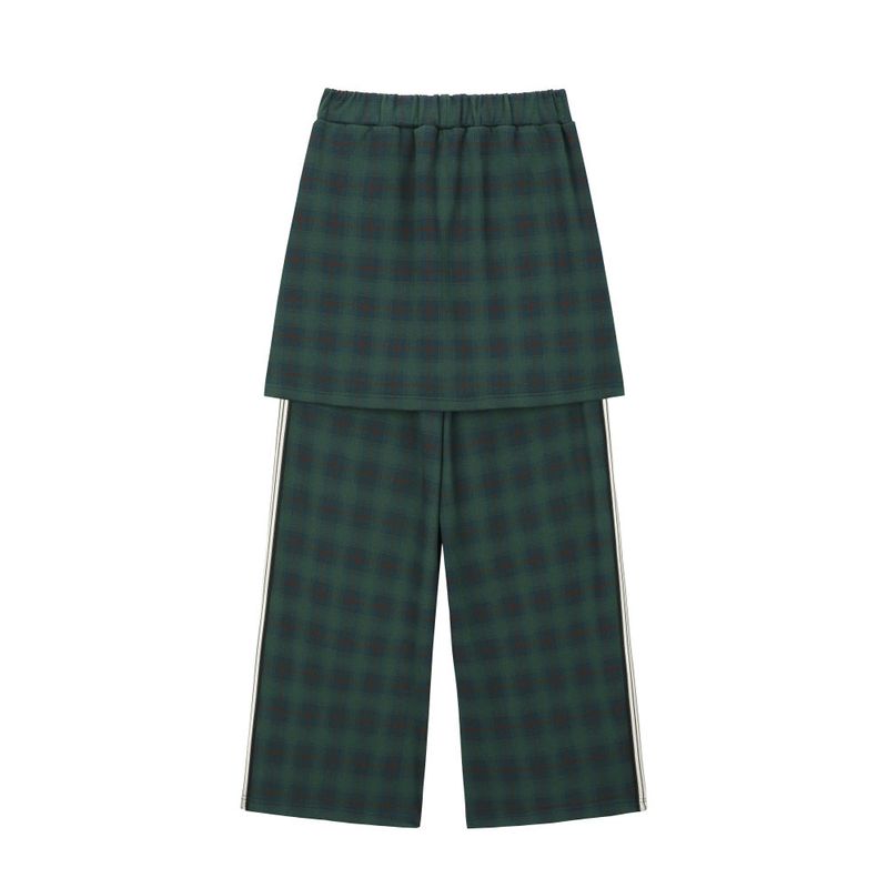 ZEPETO X layered skirt pants - GREEN