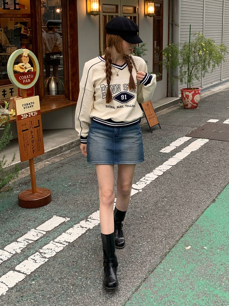 [MADE] Dune Y2K denim mini skirt