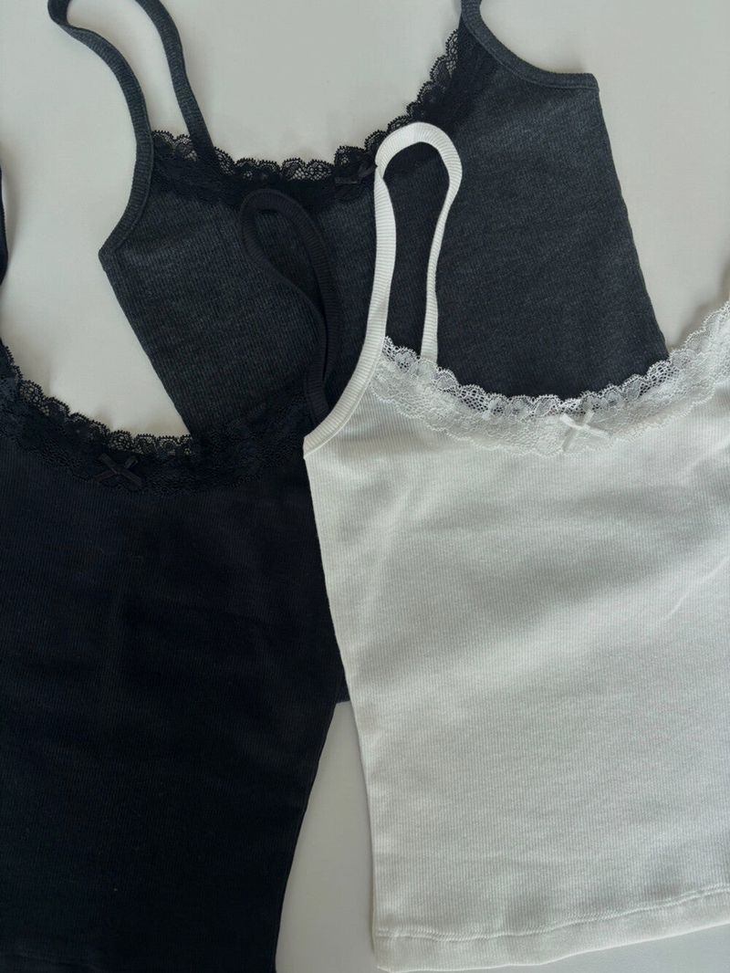 [Seow] Lace Sleeveless Top(3colors)