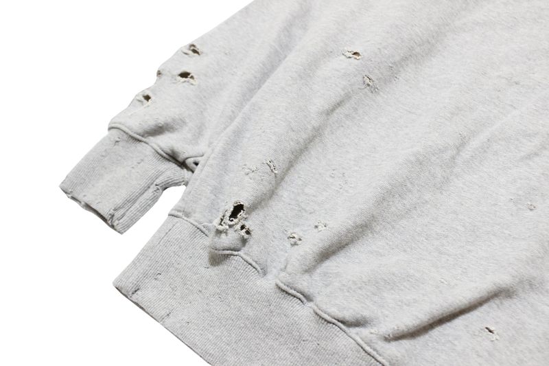 damage hoodie (gray)