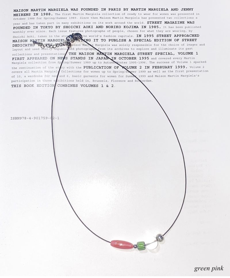 point beads necklace (6color)