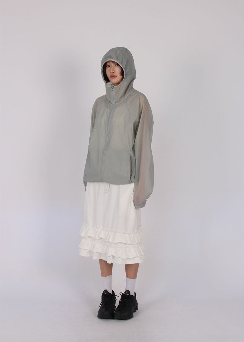 FRILL MIDI SKIRT