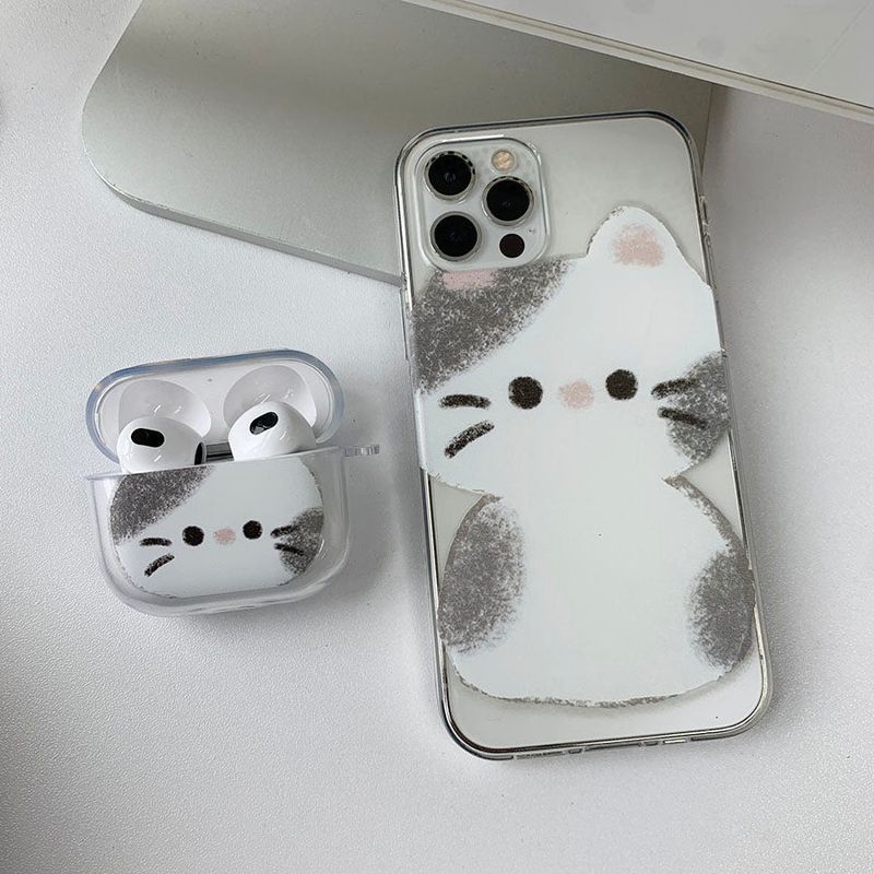 Sketch Some Cat COCO AirPods Case_Jelly