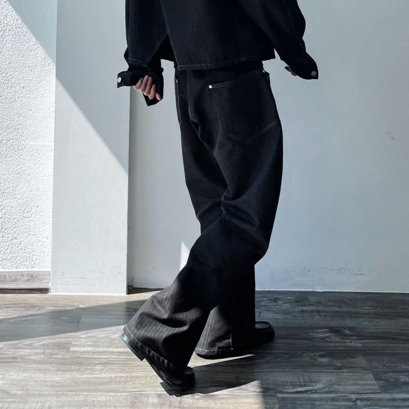 Vibe Pinstripe Boxy Trousers