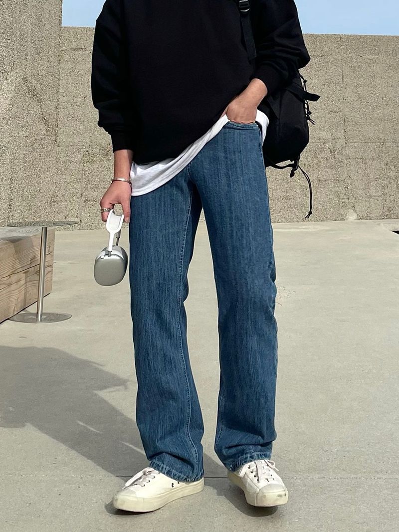 MASION SLIVE DENIM PANTS(ONE COLOR)