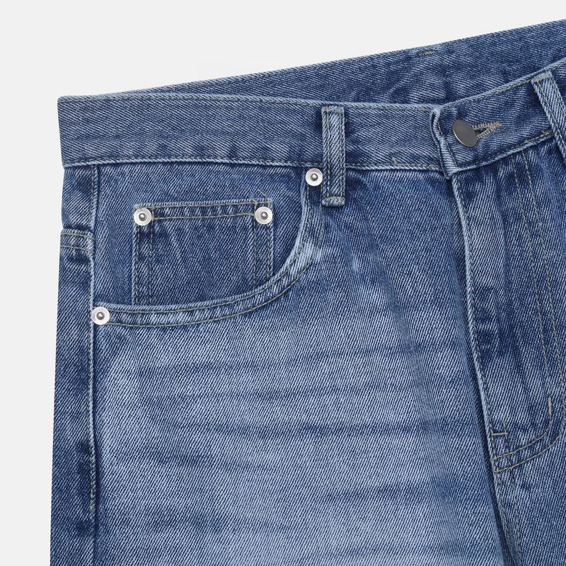 Nerd wide brush denim pants