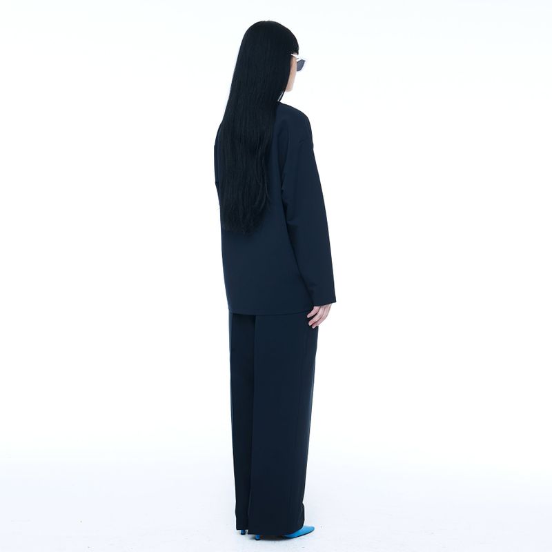 WOVEN T-SHIRT NAVY