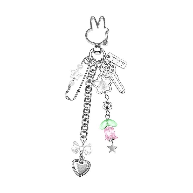 VVV（ブイブイブイ）の「Heart Ribbon Tulip Rabbit Keyring（Toys/Key Holders）」