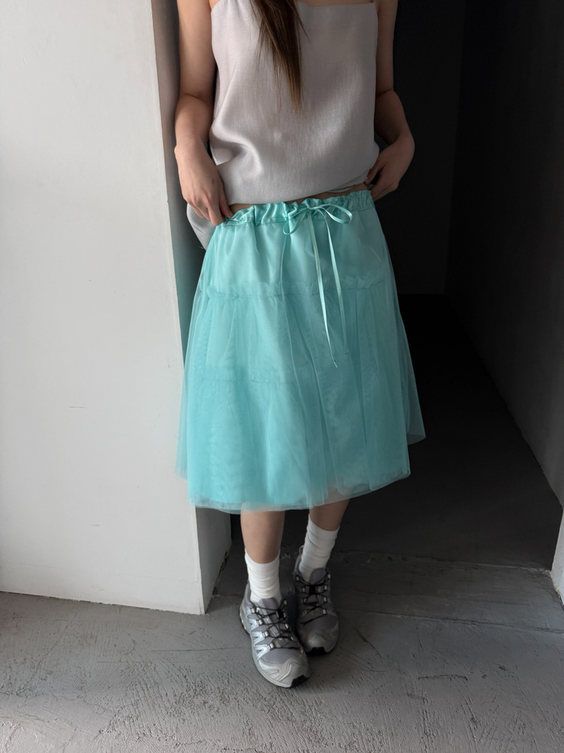 another language（アナザーランゲージ）の「candy sha midi skirt（Skirts）」