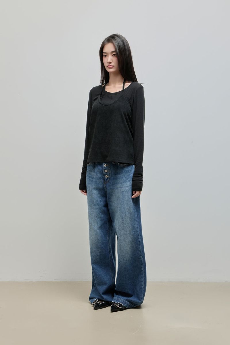 Tencel Long Sleeve Tee_Black