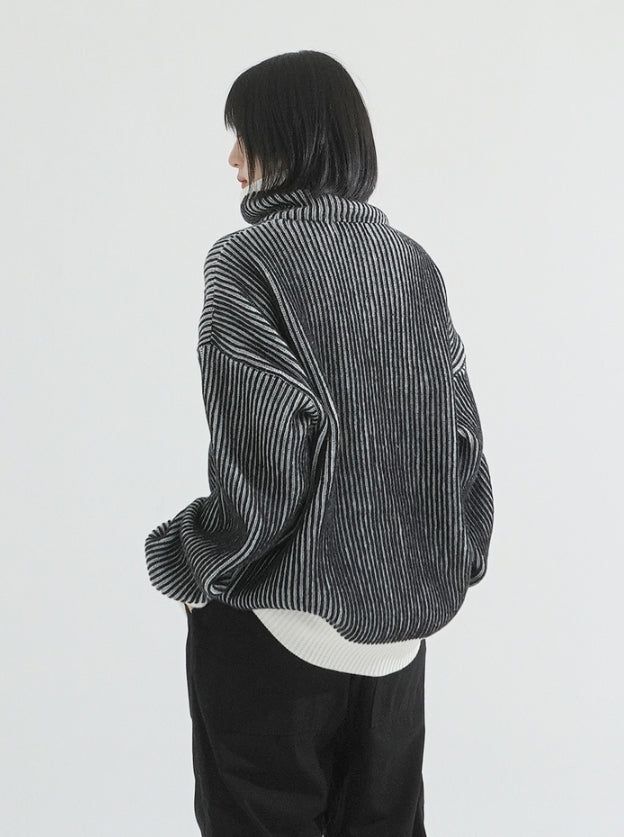 Adel pocket zip-up knit