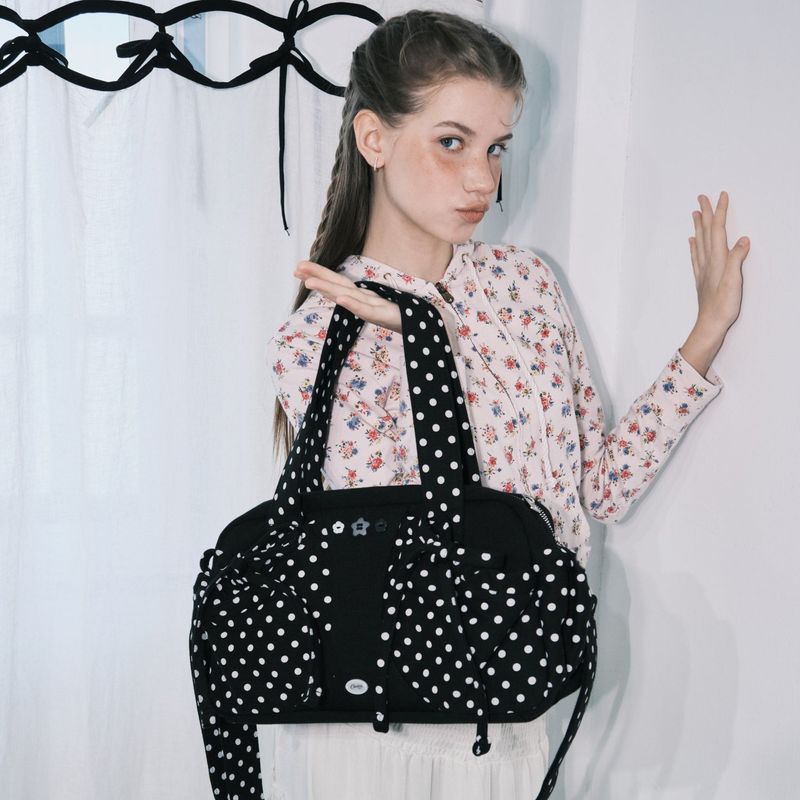 Dot button bag_black